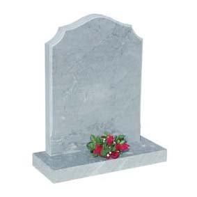 MH204 Italian Dove Grey Marble Headstone