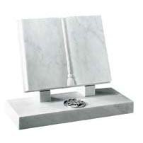 MH198 Italian White Marble Headstone
