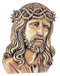 WBJ141 Bronze Jesus Crown of Thorns