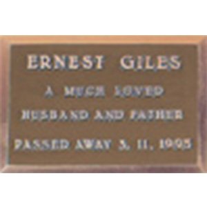 WCM109 Bronze Plaque