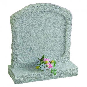 CYM227 Light Grey Granite Churchyard Headstone
