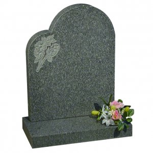 CYM230 All Honed Glenaby Granite Churchyard Headstone