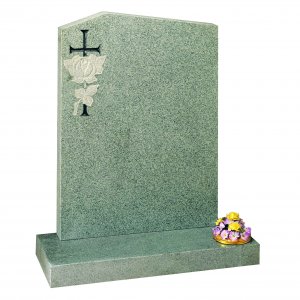 CYM238 Part honed Karin Grey Churchyard Headstone