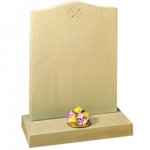 CYM243 York Stone Churchyard Headstone