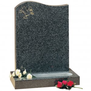 GH104 Mid Grey Granite Headstone