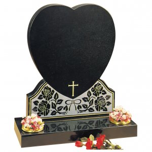 GH69 Black Granite Headstone