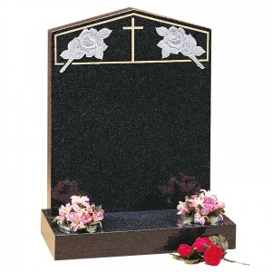 GH70 Mid Grey Granite Headstone