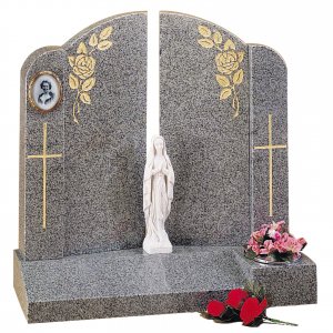 GH75 Karin Grey Granite Headstone