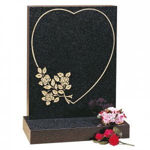GH80 Mid Grey Granite Headstone