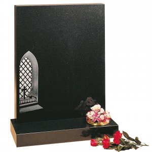 GH89 Black Granite Headstone