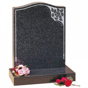 GH92 Mid Grey Granite Headstone