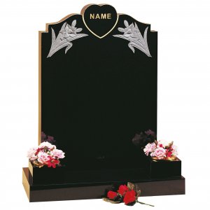 GH94 Black Granite Headstone