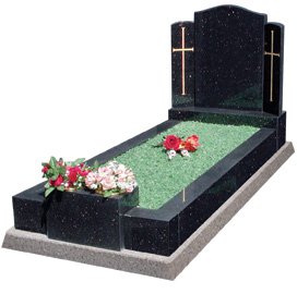 GK6 Galaxy Black Granite Kerb surround