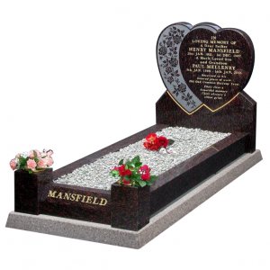 GK15 Cats Eye Brown Granite Kerb Surround