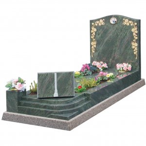 GK19 Tropical Green Granite Kerb Surround