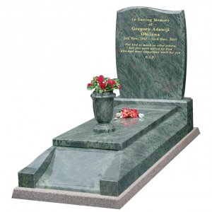 GK22 Tropical Green Granite Kerb Surround