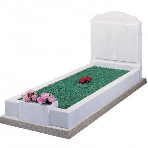 MK161 Italian White Marble Kerb Surround