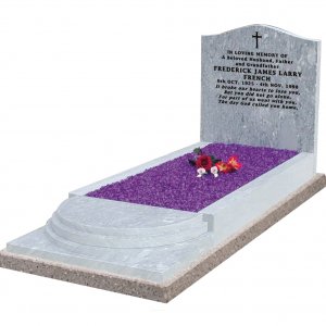 MK162 Italian Dove Grey Marble Kerb Surround