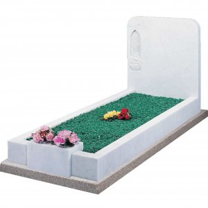 MK163 Italian White Marble Kerb Surround