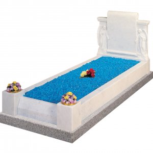 MK168 Italian White Marble Kerb Surround