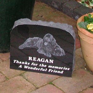 PM147 Black Granite Pet Memorial