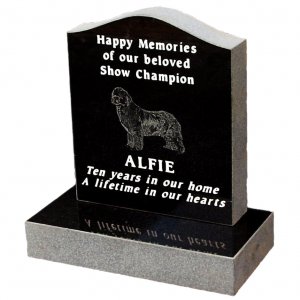 PM148 Black Granite Pet Memorial