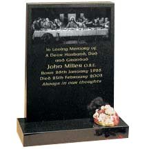 GH102 Black Granite Headstone