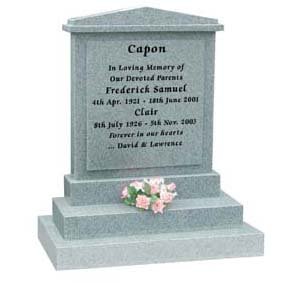 GH55 Karin Grey Granite Headstone