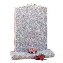 GH67 Light Grey Granite Headstone